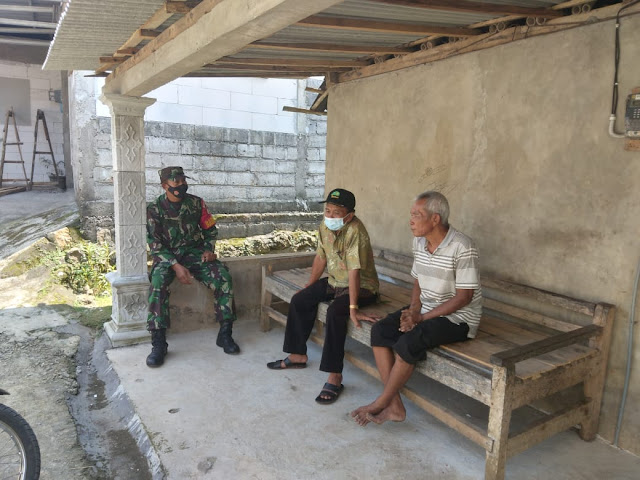 Salah Satu Cara Pembinaan Wilayah, Babinsa Kunjungi Warga Binaan