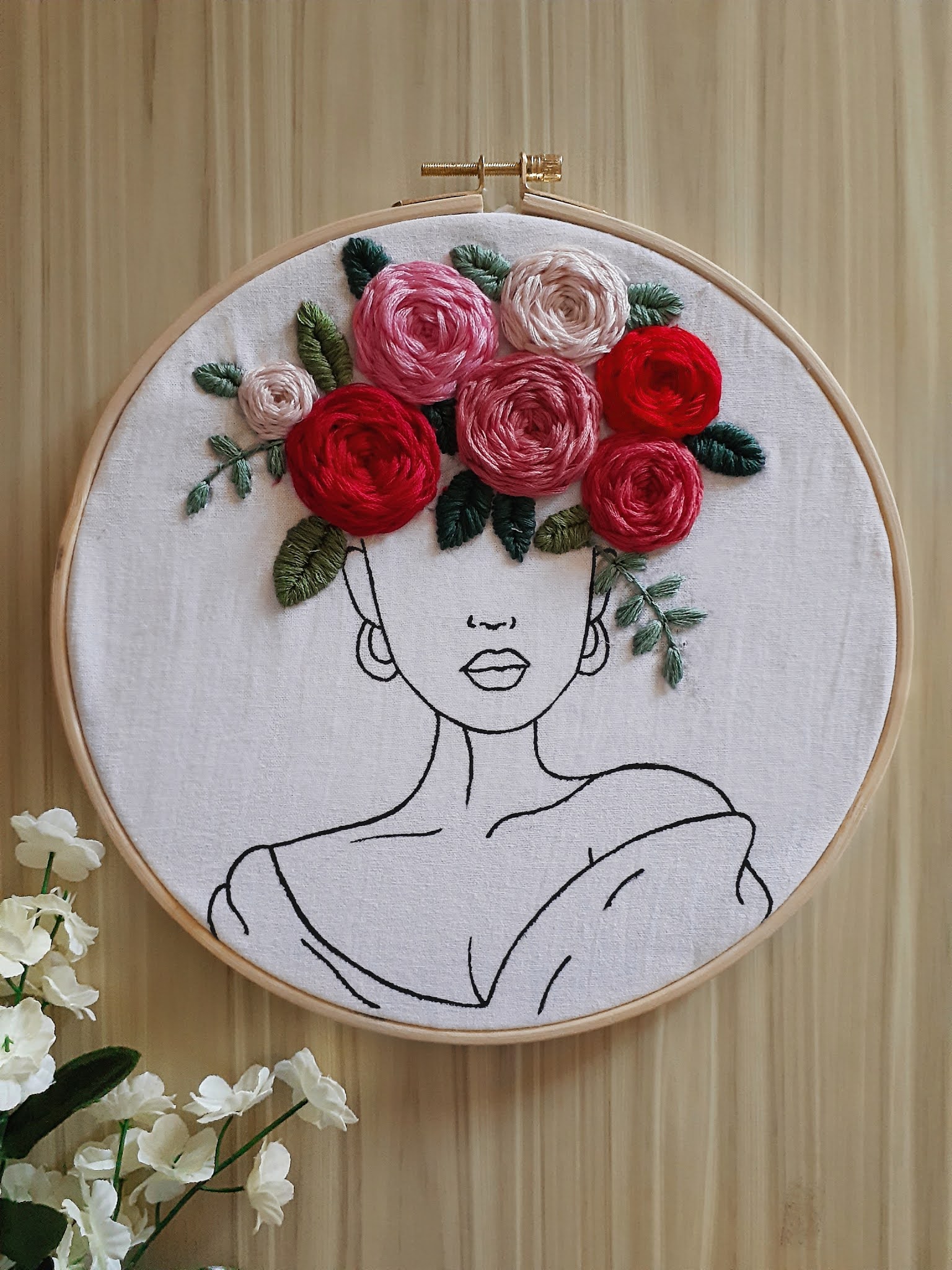 Embroidery Hoop Art Opal Crown embroidery-hoop-art-opal-crown