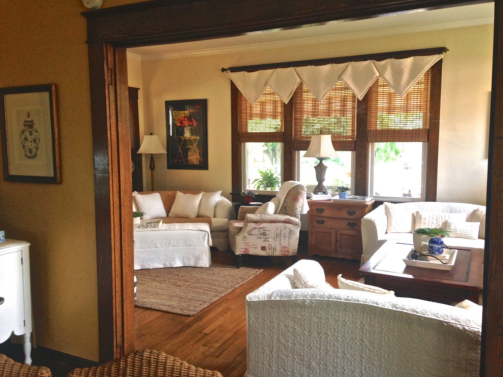 Days at Buttermilk Cottage Simple New Window Treatment for the Living Room