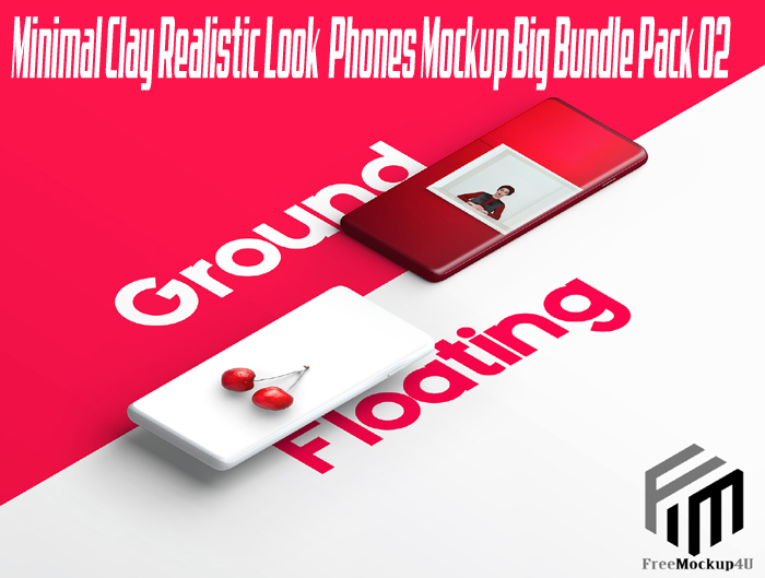 Minimal Clay Realistic Look Phones Mockup Big Bundle Pack 02 Minimal Clay Realistic Look Phones Mockup Big Bundle Pack 02