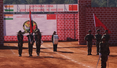 8th edition of India China joint training exercise ‘Hand-in-Hand-2019’ held in Meghalaya