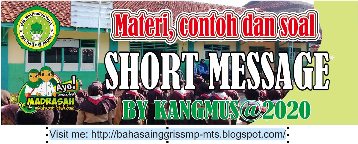 Materi Contoh Dan Soal Short Message Lengkap Bahasa Inggris Smp Mts