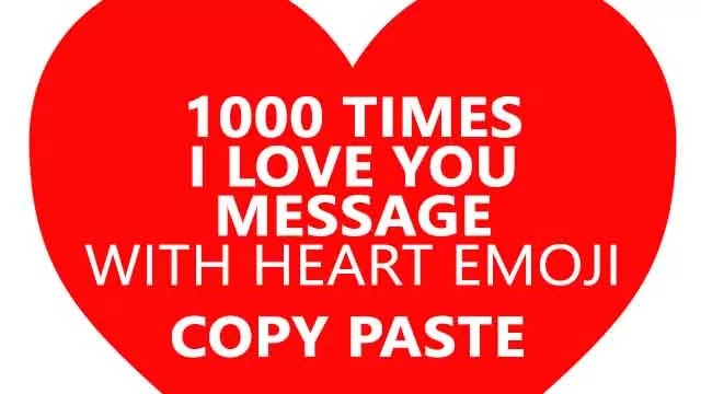 Times I Love You Text Message Easy Copy Paste Imagenestur