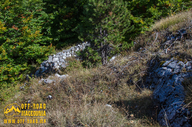 View from Sokol area, WW1 location on Nidze Mountain, Macedonia