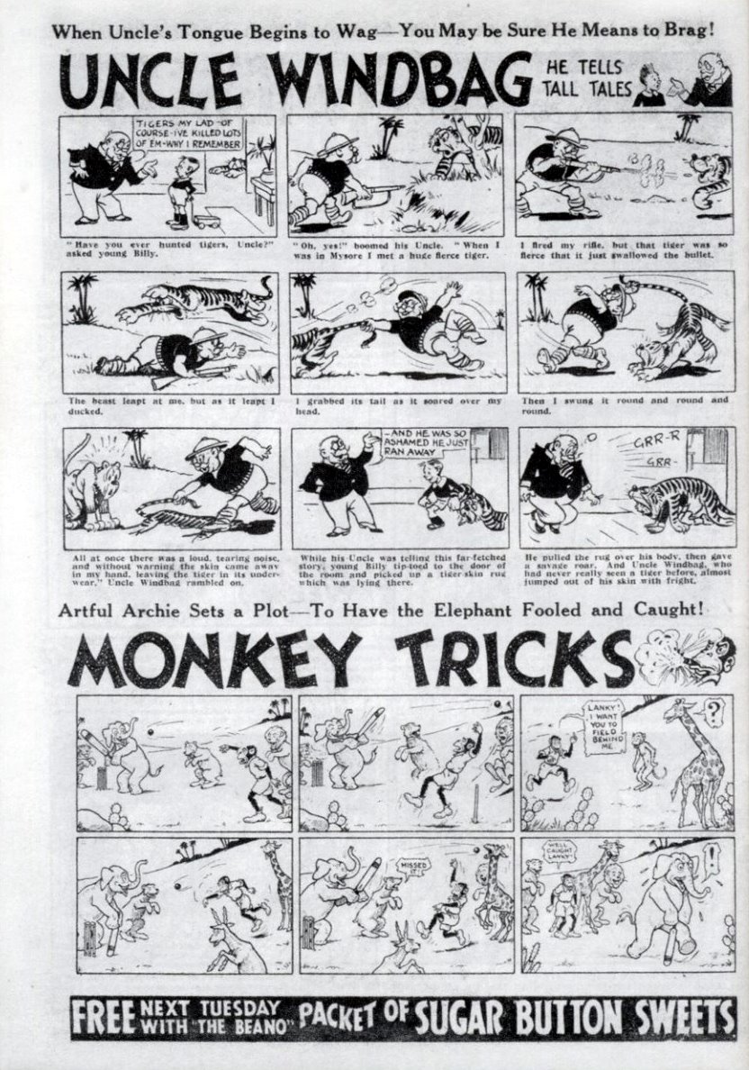 CRIVENS! COMICS & STUFF! THE UNEXPURGATED BEANO NUMBER ONE... (PART TWO)