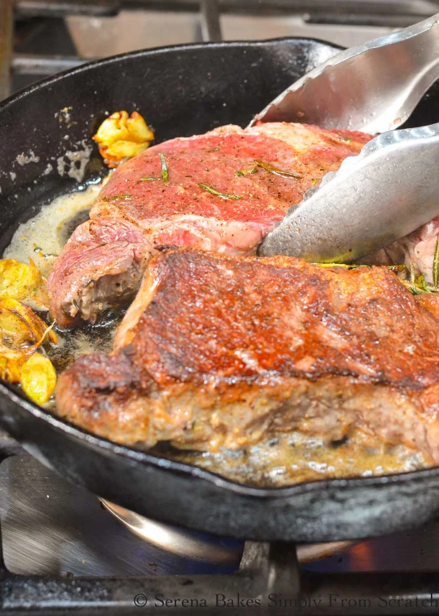 Searing a Steak in a Pan