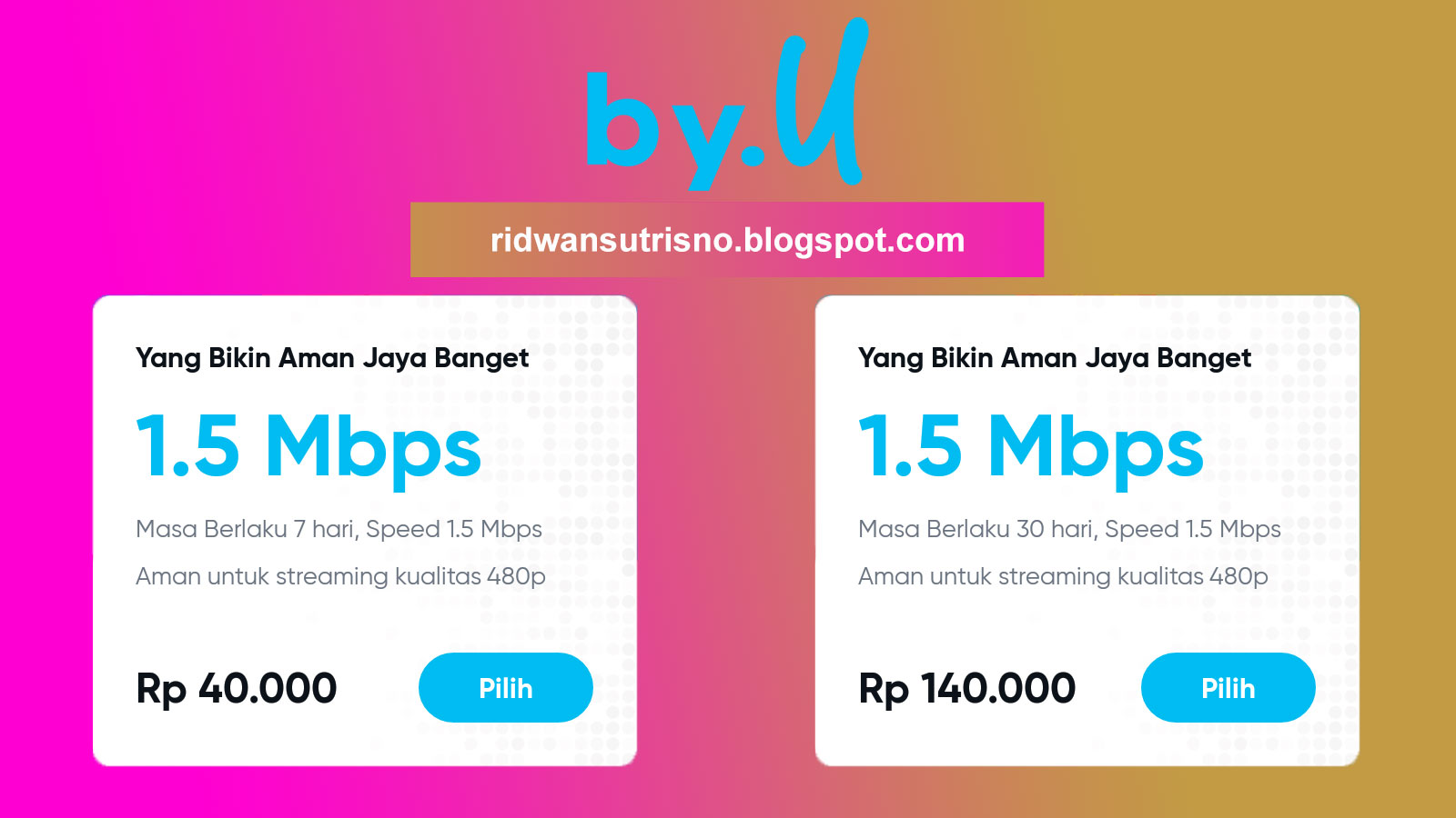 By U Paket Unlimited 1 5 Mbps Dari Telkomsel Ide Inspirasi