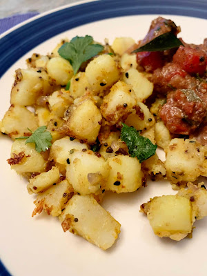 Aloo Gobi Masala, potatoes, cauliflower, Indian flavor