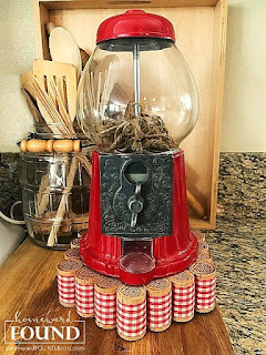 winter home decor, diy decor, home decor, rustic style, farmhouse style, winter, diy, red, color, spice it up, a touch of red