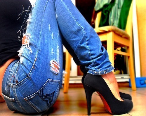 Fashion For Linda: High Heels and Jeans