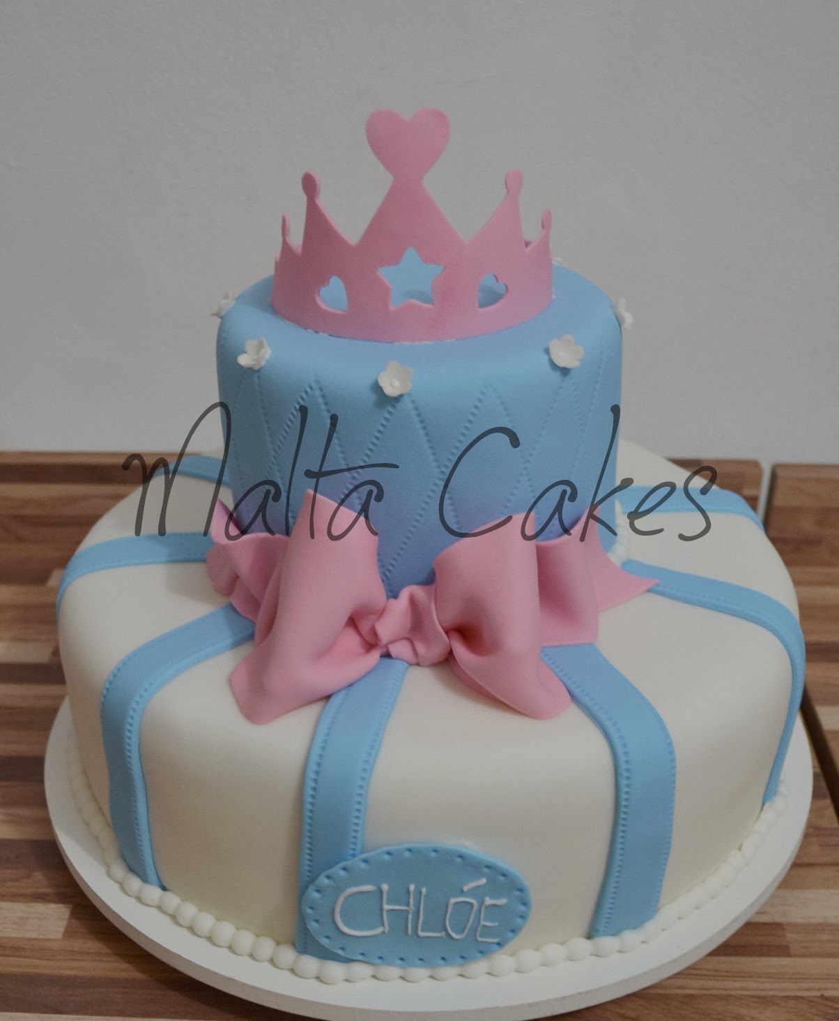 Malta Cakes: Bolo princesa azul e rosa
