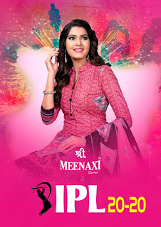 meenaxi ipl 2020 Cotton Print Dress Material