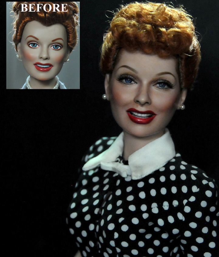 22-Lucy-Lucille-Ball-Noel-Cruz-Hyper-Realistic-Make-up-on-small-Dolls-www-designstack-co