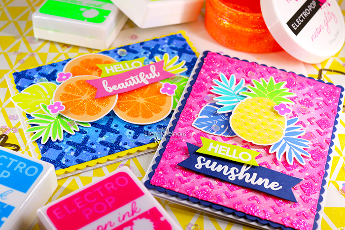 #ThermOWeb #thermowebglittergel #sendingsunshinestampset #fruitcard #friendshipcard #neon#GlitzGlittergel #RinaKDesigns #summercard #summervibes #cardmaker #cardmakinghobby #onmydesk #craftstudio