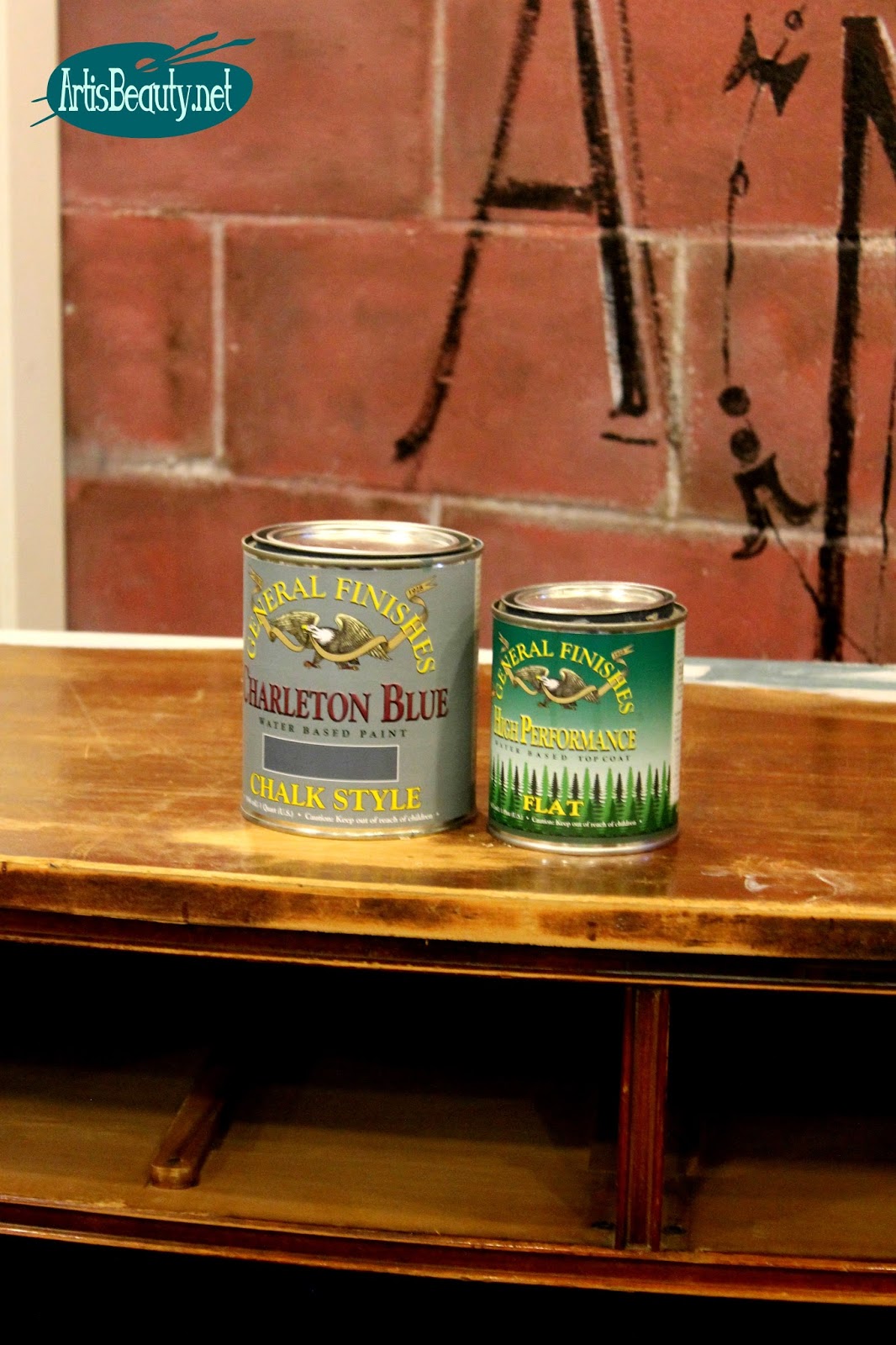 ART IS BEAUTY Bruised and Battered DRESSER turned Blue Beauty, and How