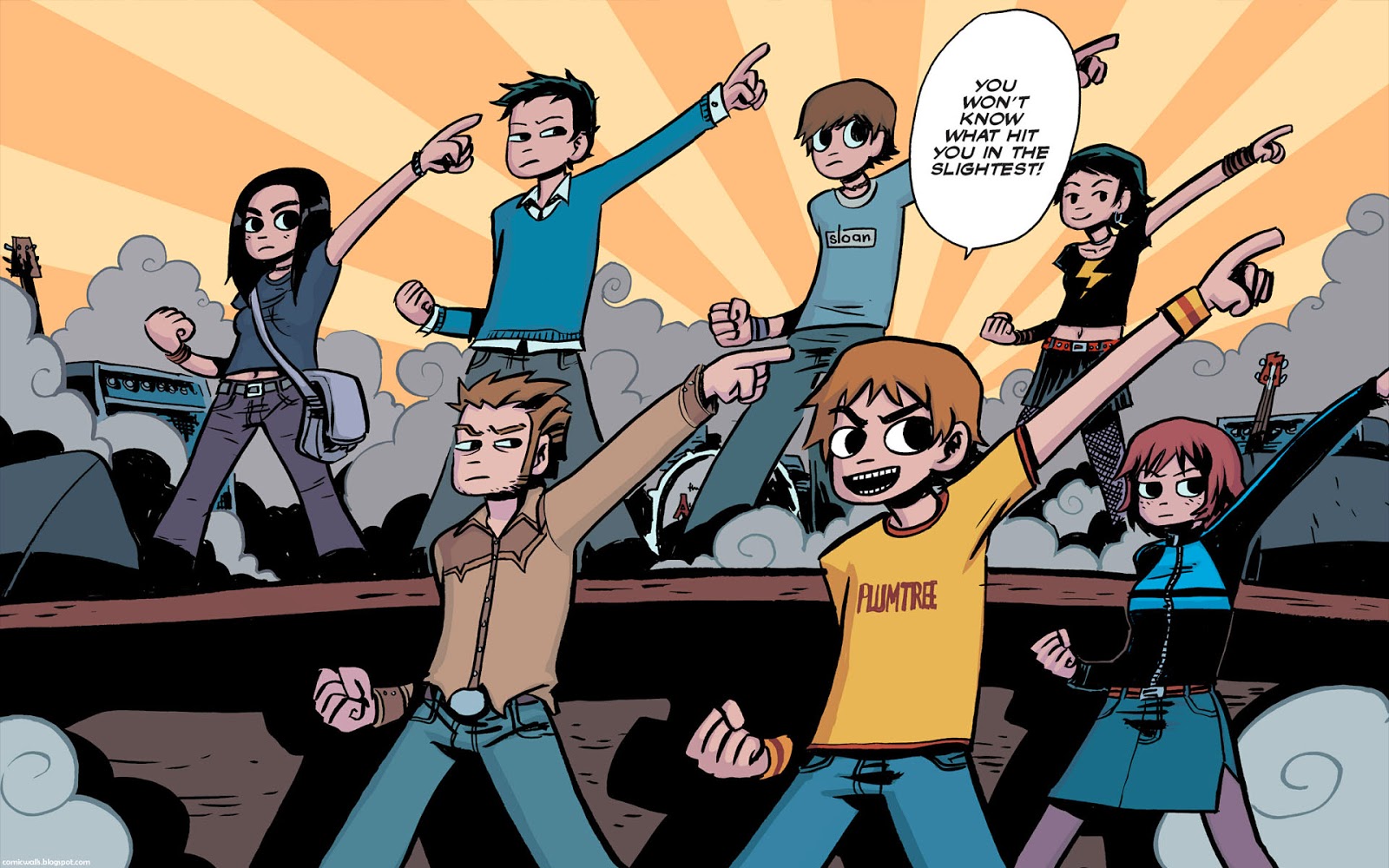Comic Wallpapers: Scott Pilgrim (Comic Wallpaper)
