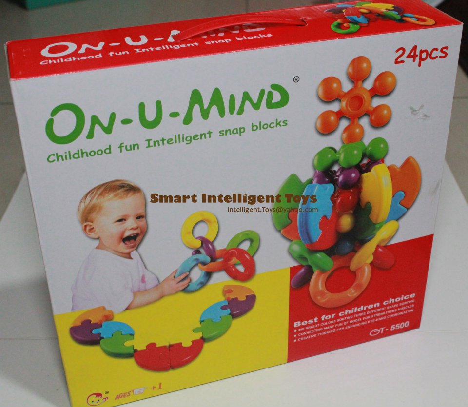 SMART INTELLIGENT TOYS: Snap blocks (1+)
