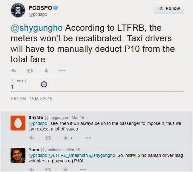 Popular Manila P10 Rollback of Taxi Flag Down Rate in Manila Philippines