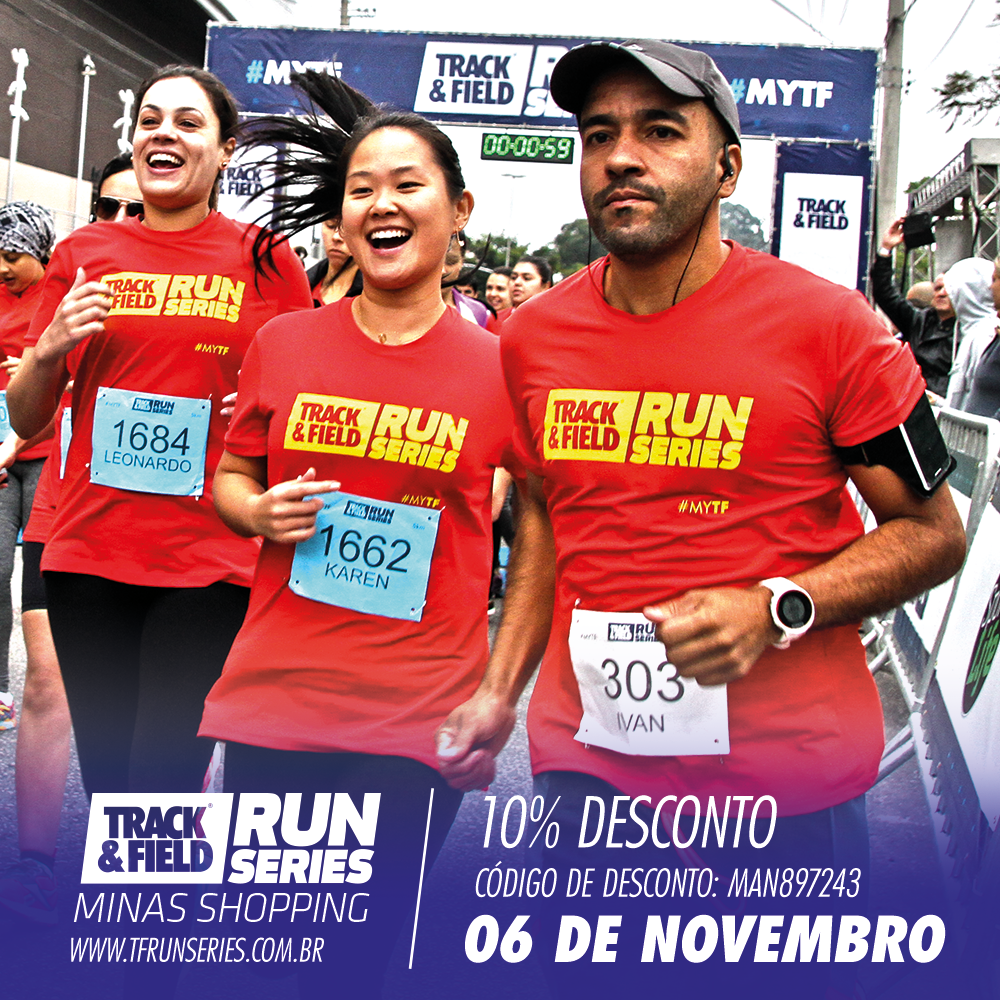 Inscrições Track Field Minas Shopping com 10 de Desconto