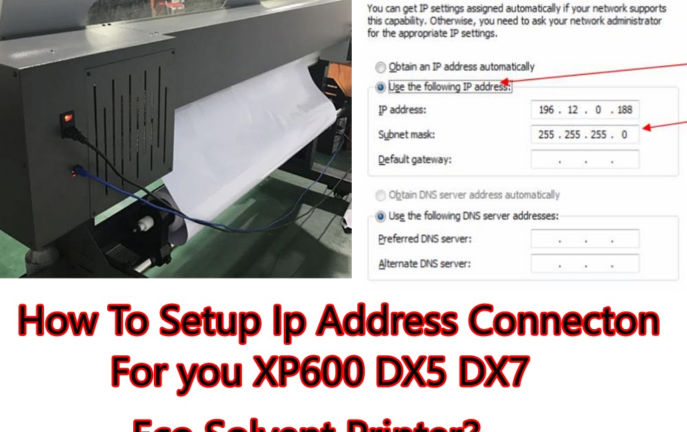 how to Configure IP Address With Large Format Printer?