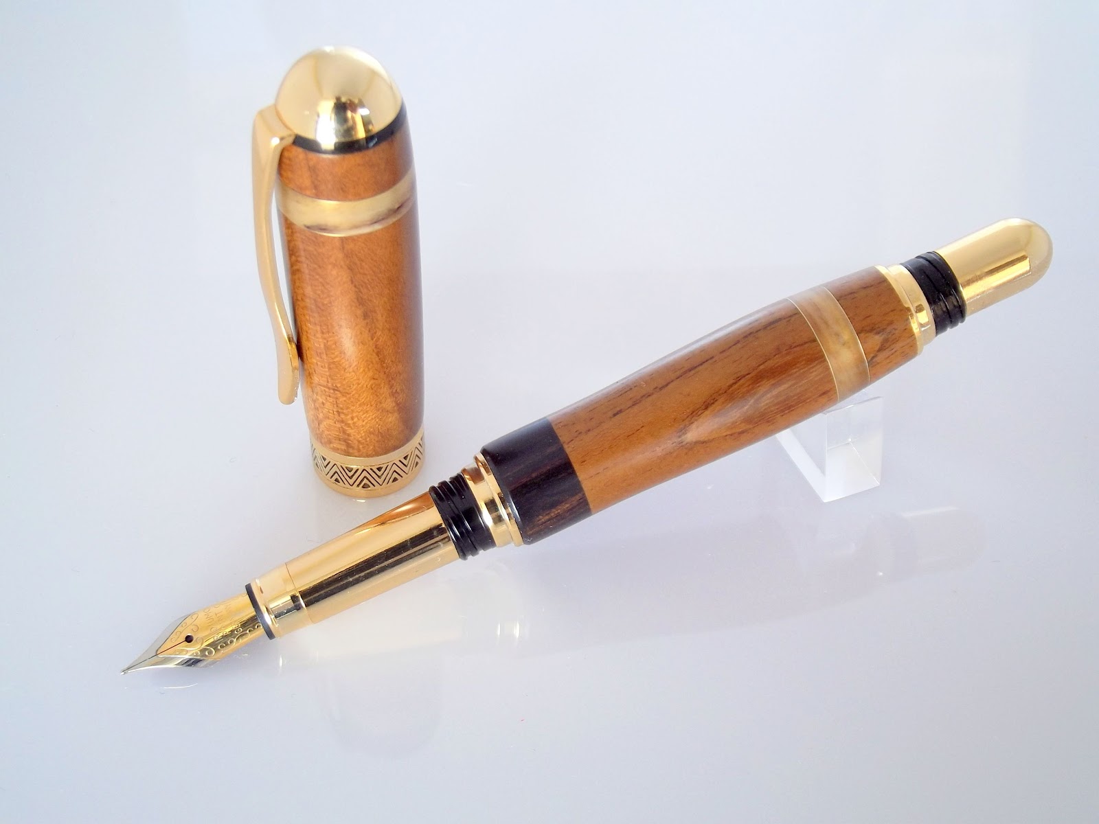 Stylo Plume En Bois D'ébène - Estilográfica Madera Ebano, Neuf, Pour Calligraphie Ou écriture