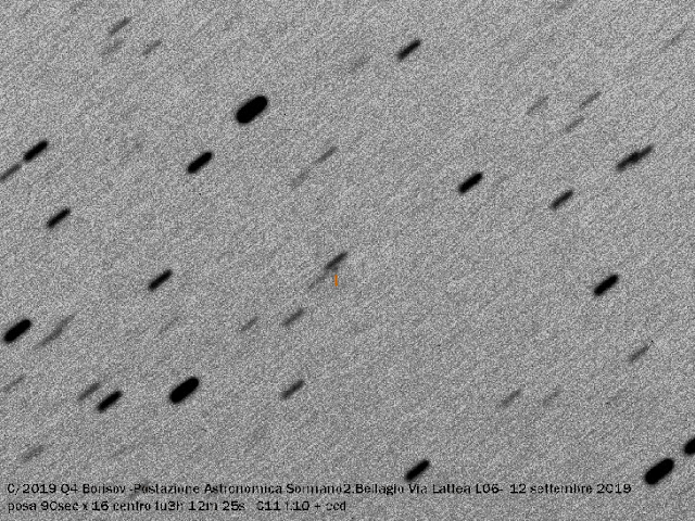 Comet C - 2019 Q4 Borisov fotografado em 12 de setembro de 2019