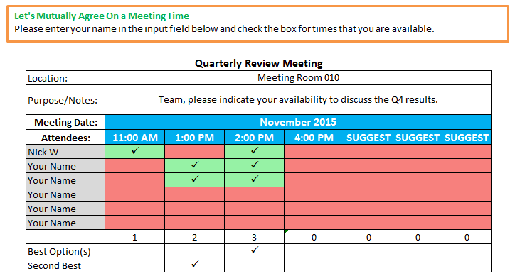 excel spreadsheet template for scheduling