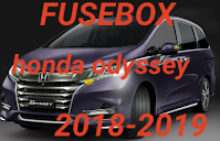 letak tempat box sekring  HONDA ODYSSEY 2018-2019