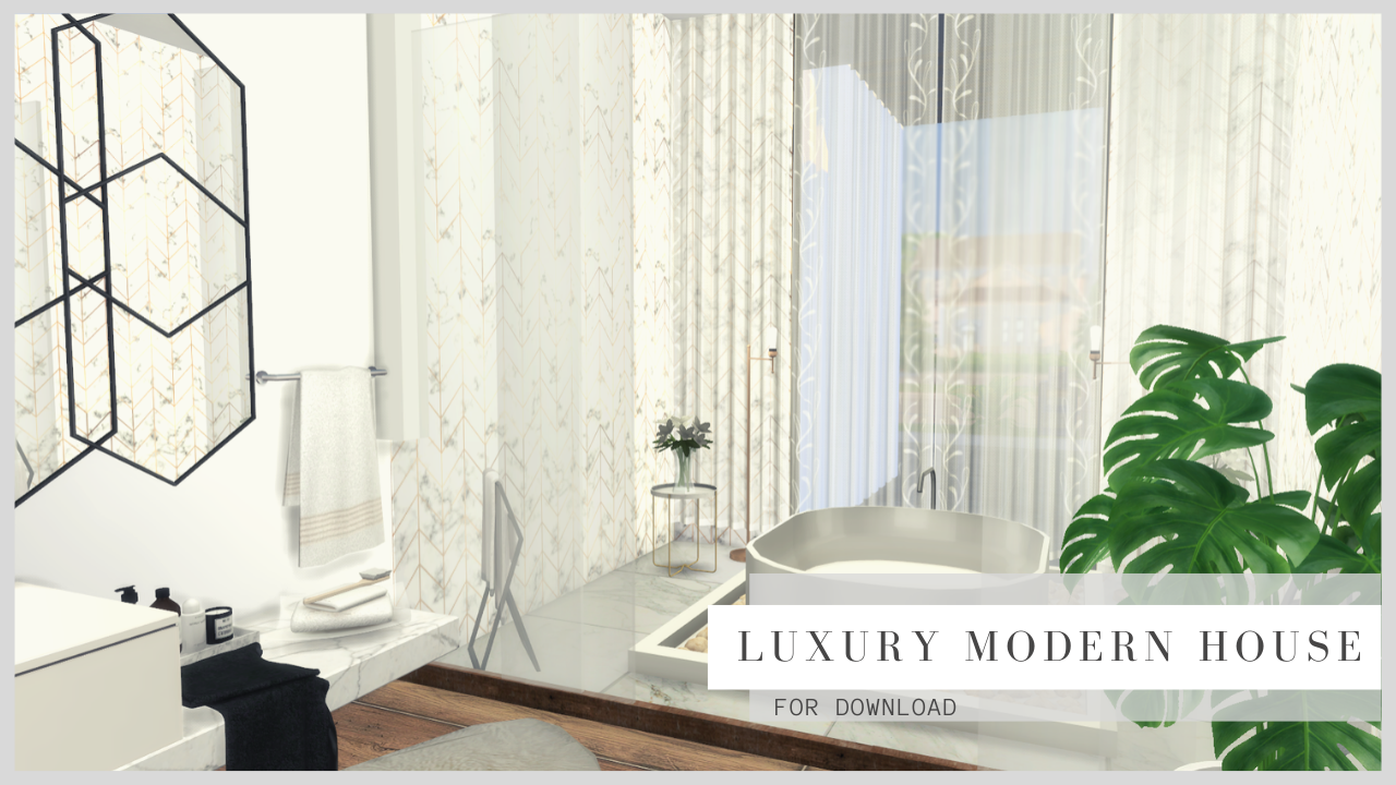Luxury Modern House Download Tour Cc Creators The Sims 4 Dinha