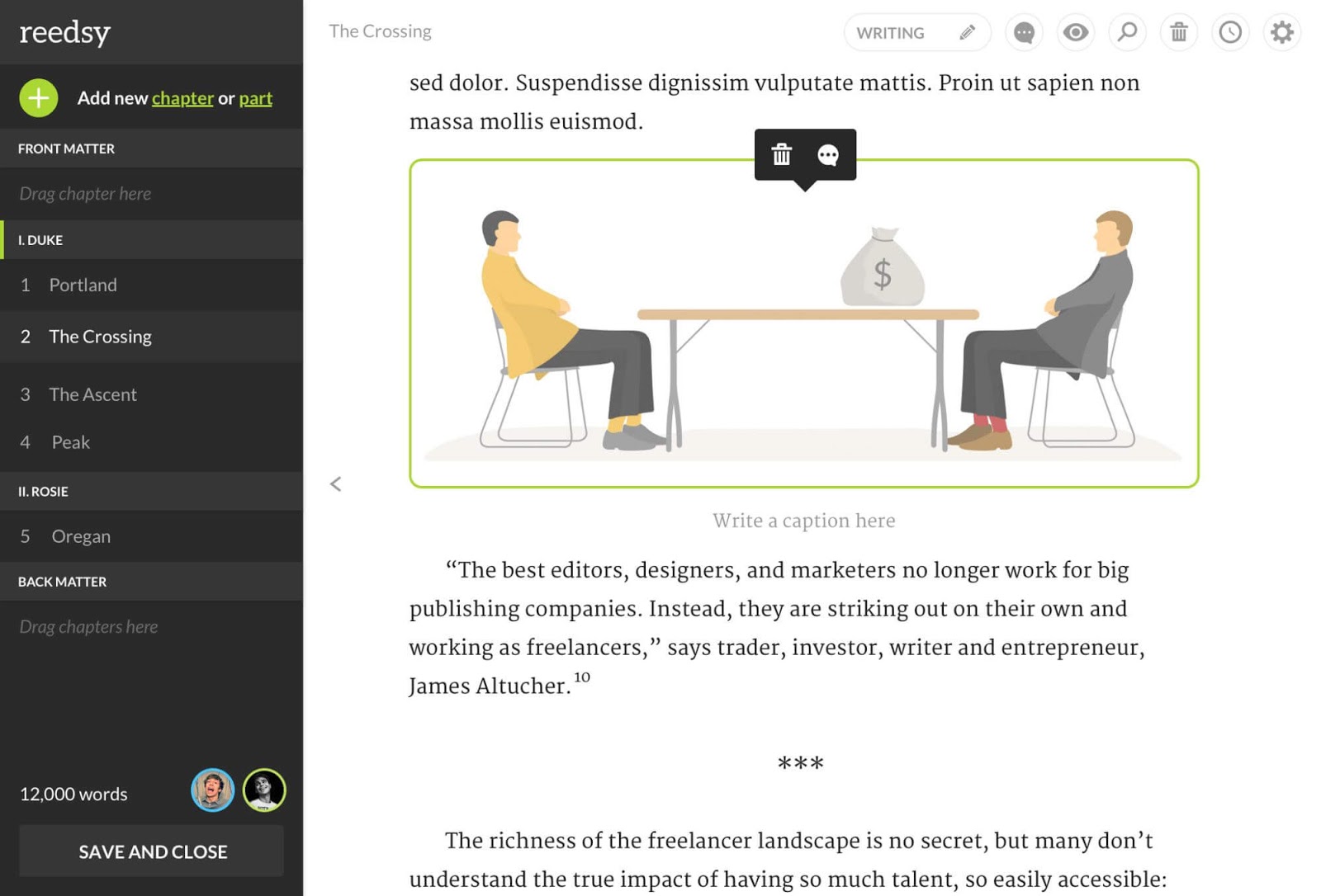 Insecure Writer's Support Group Reedsy Book Editor