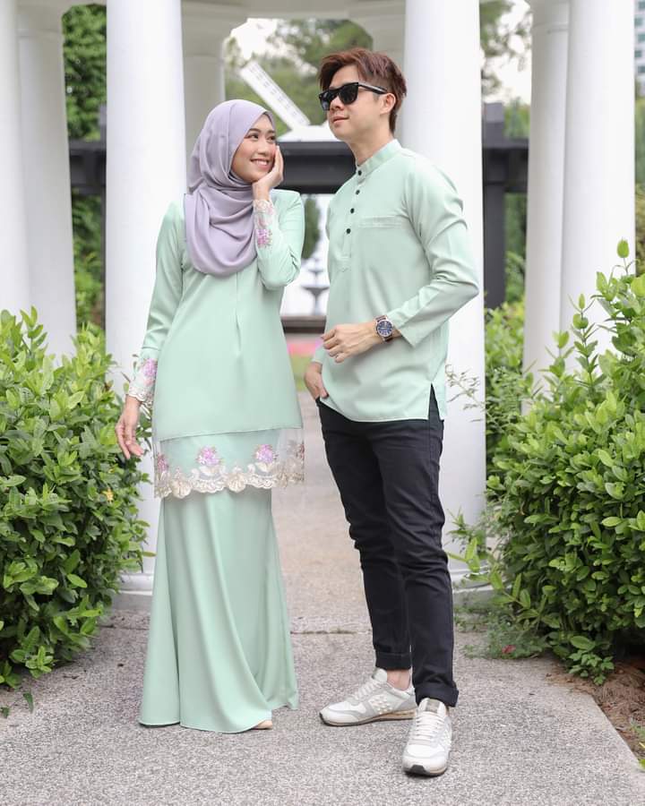 TEMA BAJU RAYA 2021 : DUSTY GREEN AND MINT GREEN