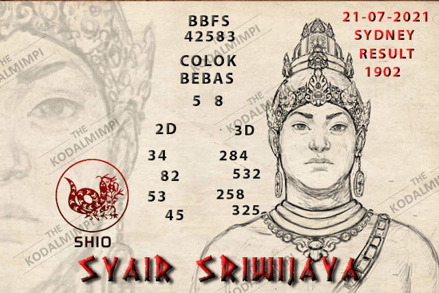 Syair Kampleng Sydney Rabu 21 Juli 2021 KAMPLENG HK