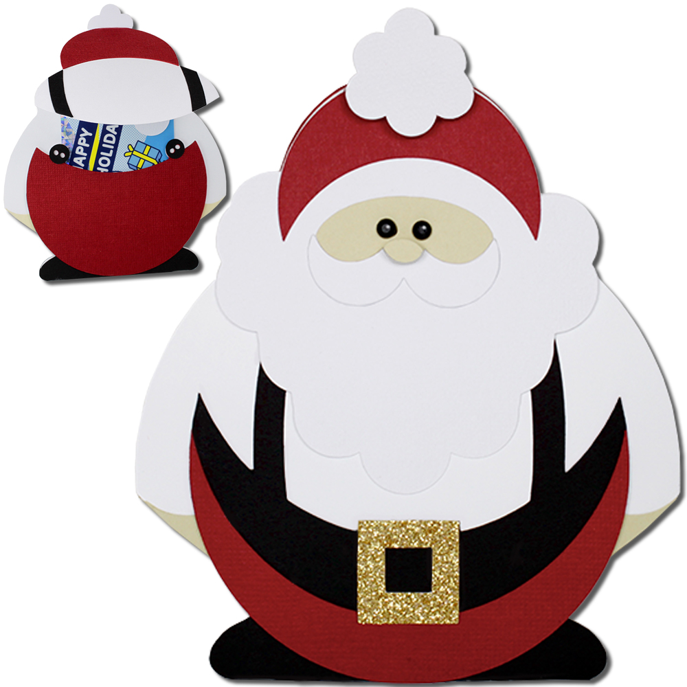JMRush Designs: Santa Suspenders Gift Card Holder