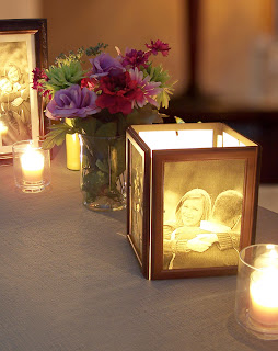 How to Make Photo Centerpieces with Candles