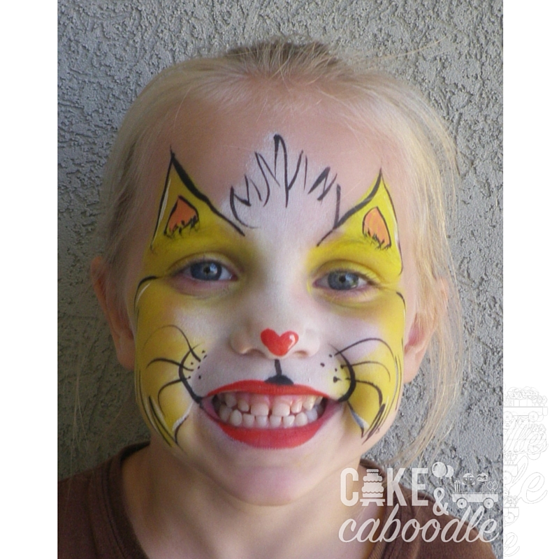 Kitty Cat Face Painting Cake And Caboodle