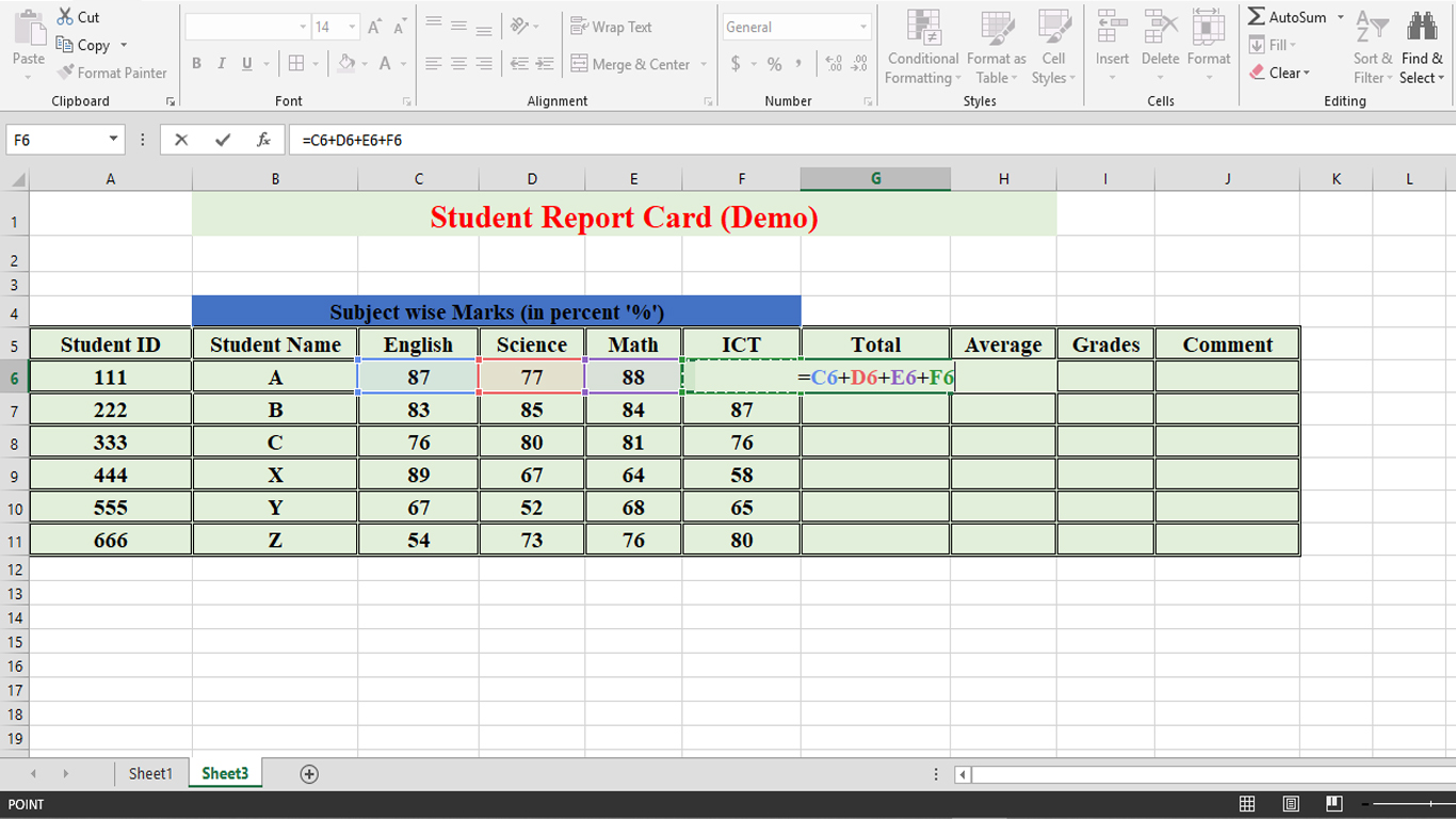 10 Sample Report Cards Pdf Word Excel Sample Templates Kulturaupice