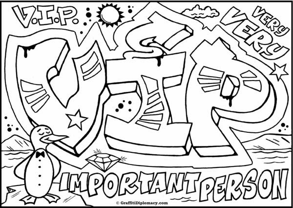 names in graffiti coloring pages - photo #37