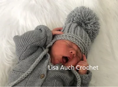 crochet newborn earflap hat pattern FREE