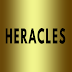Gouden Heracles wallpaper met zwarte tekst Heracles
