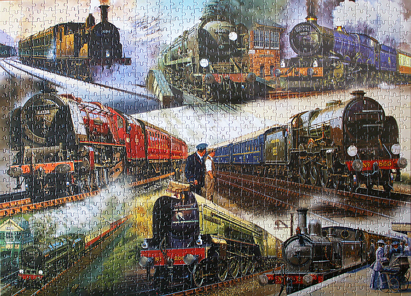 STEAM TRAINS AND JIGSAW PUZZLES