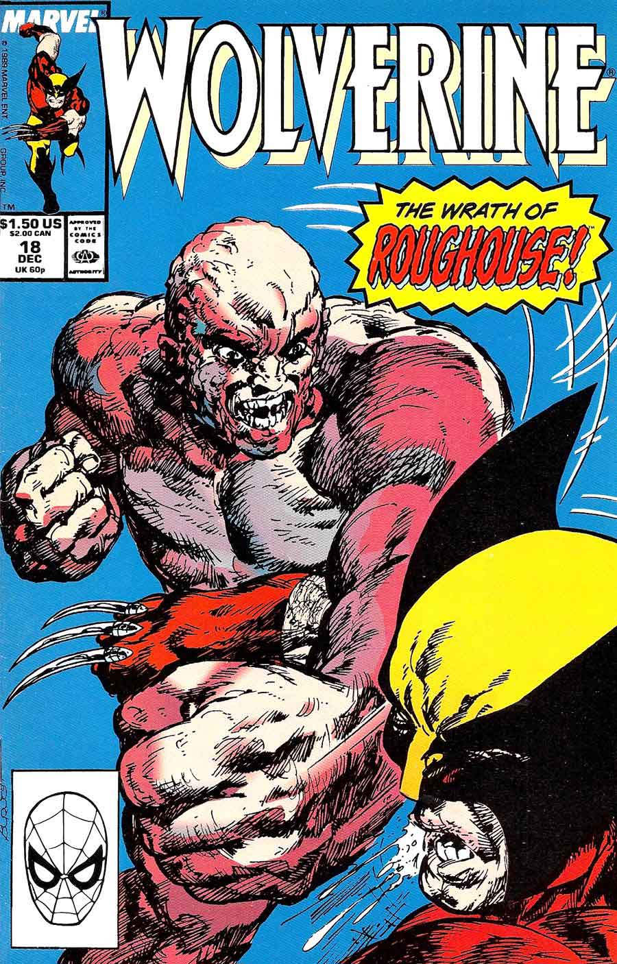 Wolverine v2 #18 marvel 1980s comic book cover art by John Byrne