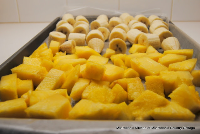 Pineapple Banana Freeze Dessert at Miz Helen's Country Cottage