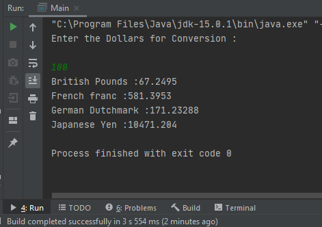 Currency Converter Program in Java