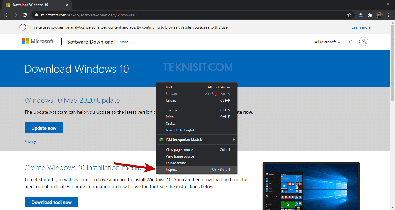 Cara download windows 10 pro