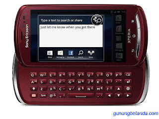 Cara Flashing Sony Ericsson Xperia Pro MK16a