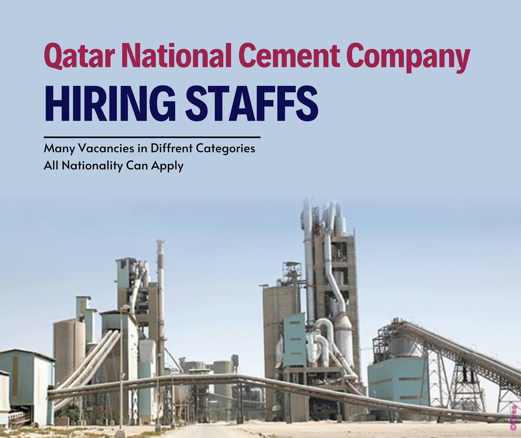National Cement Company Of Qatar Is Now Offering You The High Pay Jobs