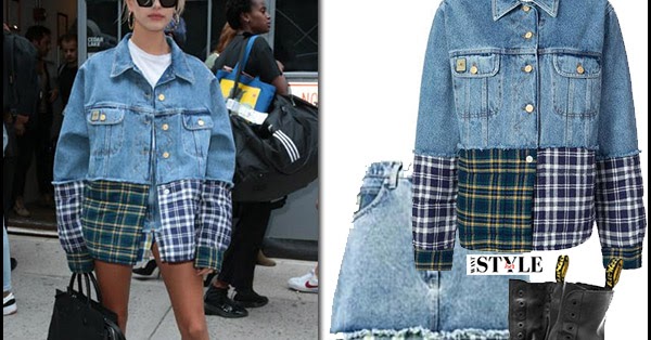 denim and flannel jacket