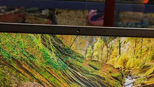 The 720p camera and a microphone are placed at the top bezel of this laptop.