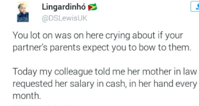 bbb Twitter Stories: Woman demands for her daughter-in-law's salary every month...in cash