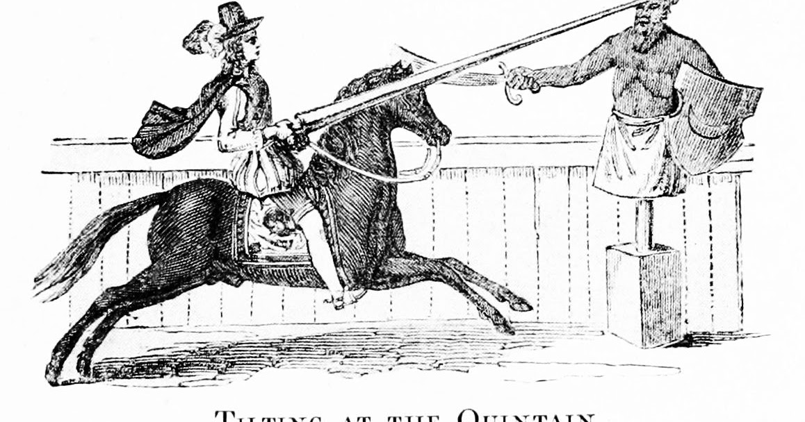 Dariusz caballeros the tilt at Quintain in the early modern England